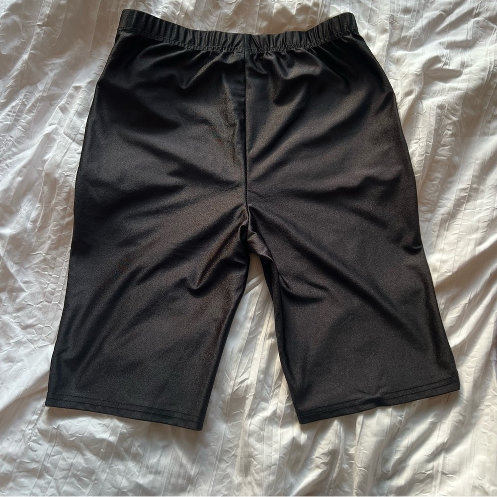 Black High Waisted Biker Shorts